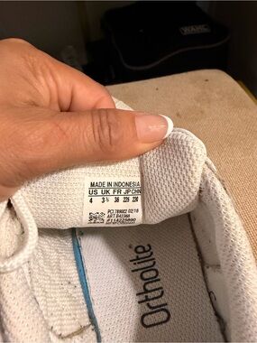 adidas Kids White Ortholite Sneakers